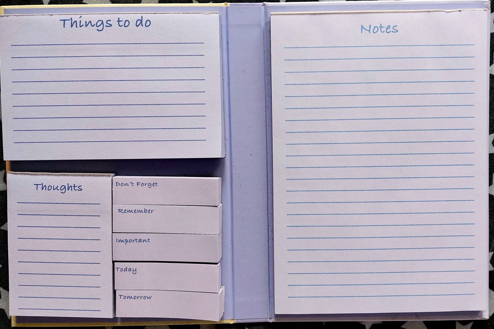 Caiet notițe carnet agendă sticky notes notebook mov Robert Frederick