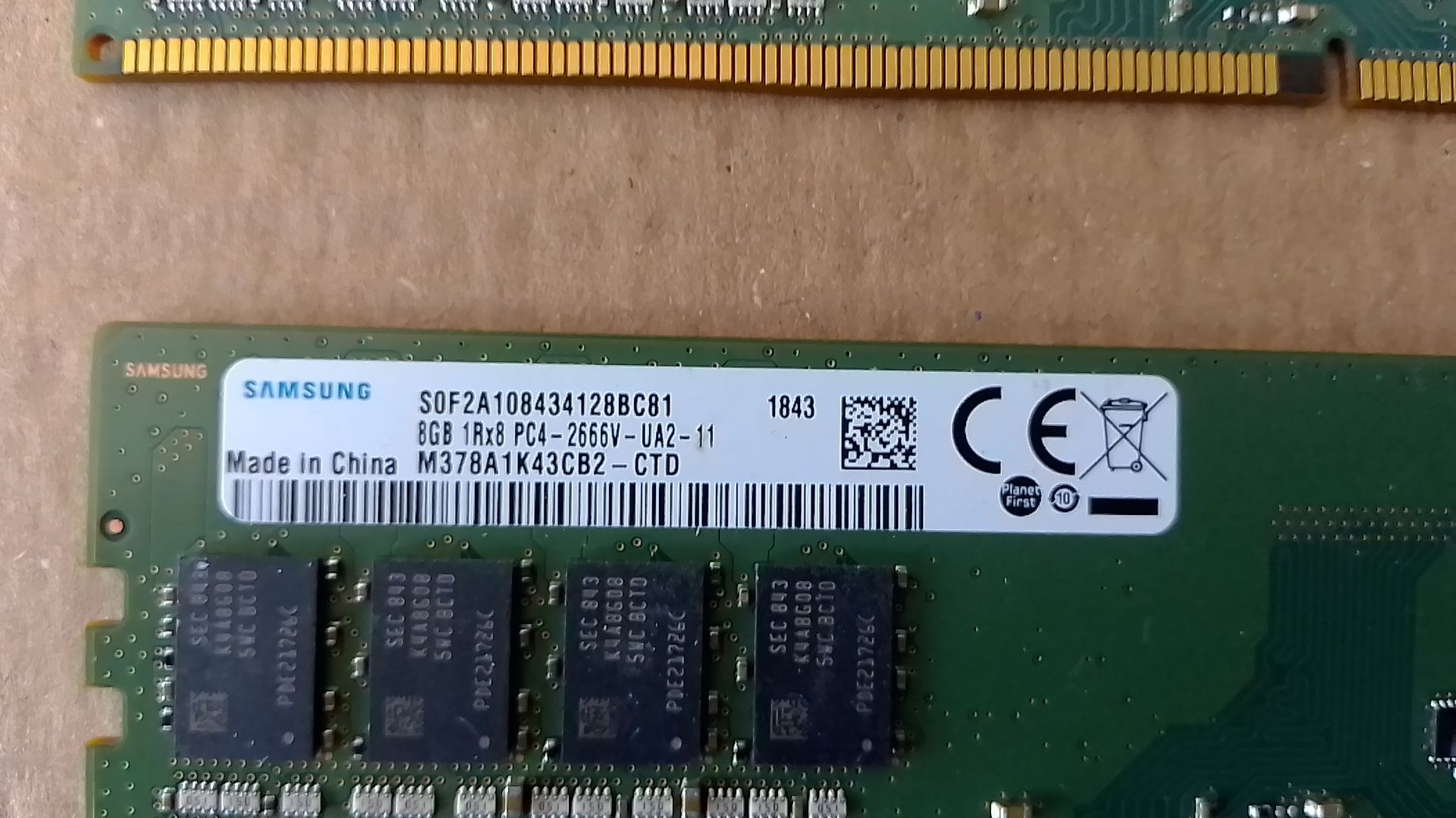 Ram Ddr4 2x8gb 2666 Samsung