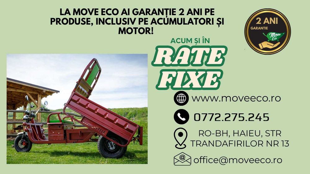 TukTuk omologat- Triciclu electric Cargo 500 EEC/ 60V-45AH
