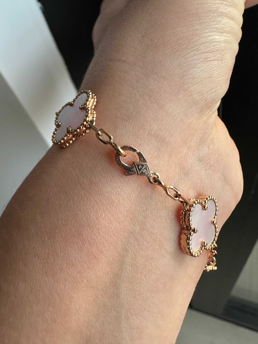 Bratara V C gold rose + cutie