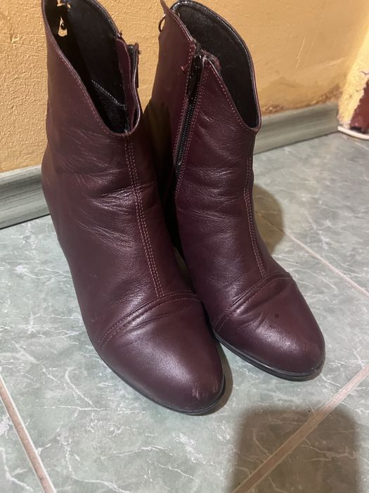 Комплект рокля плетиво и боти естествена кожа