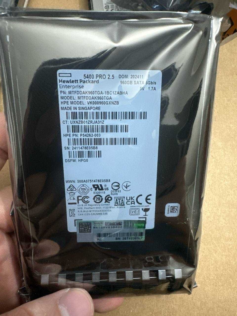 Hpe Dell Samsung Intel Micron WD Segate HDD SSD SAS SATA LFF SFF