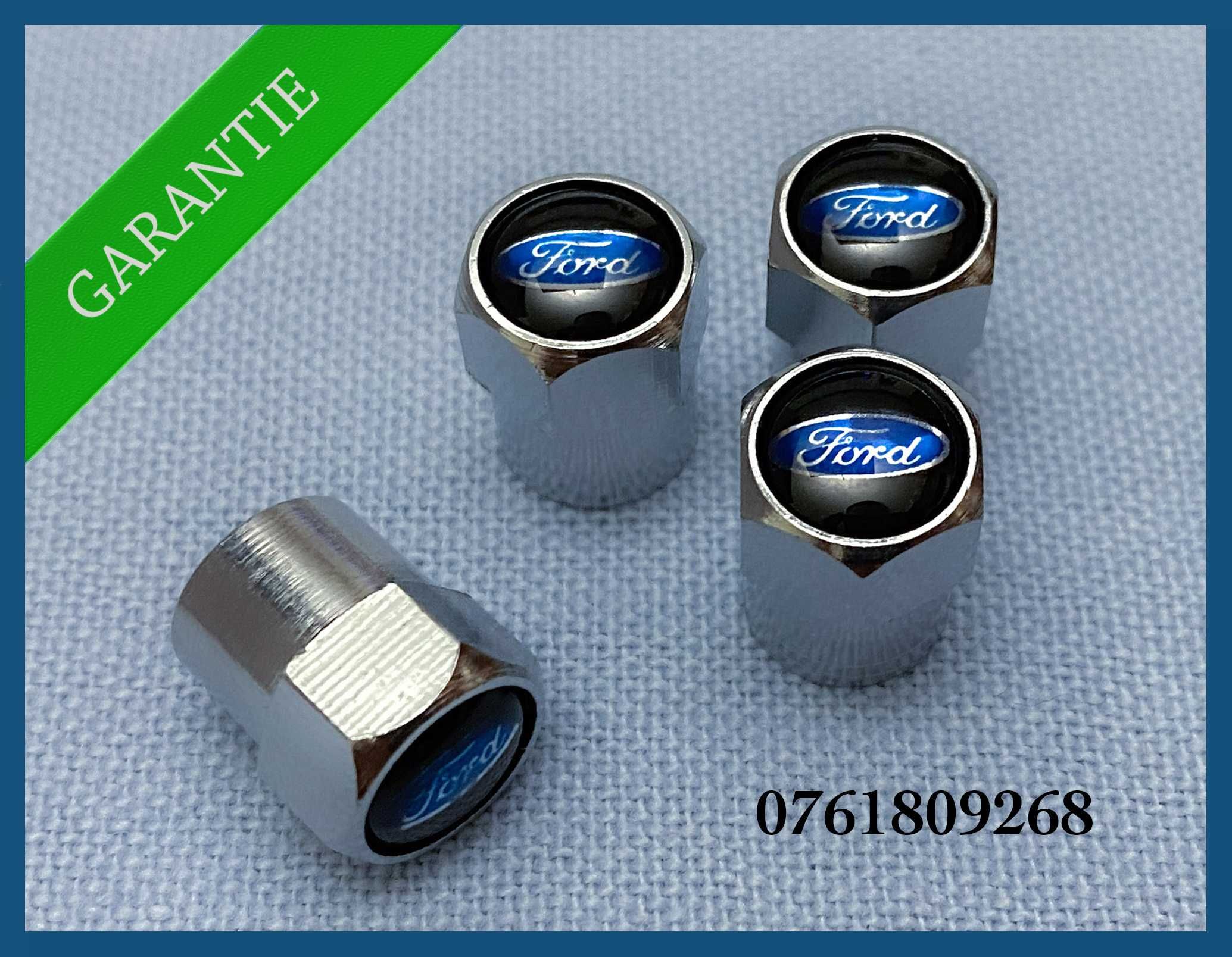 Set 4 capacele argintii valva / ventil roata Ford