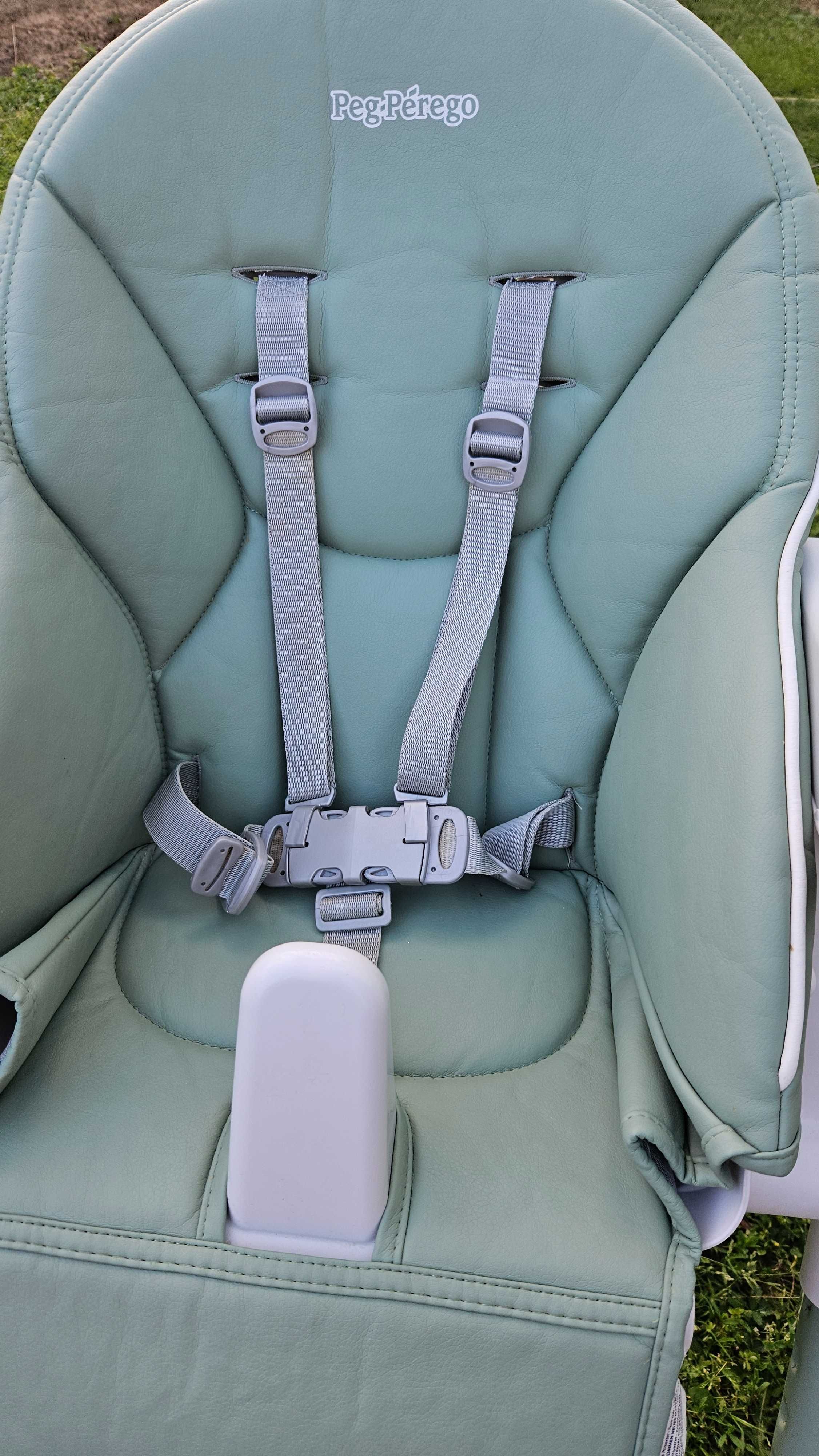 Peg Perego Детско Столче за хранене-шезлонг Prima Pappa Follow Me Mint