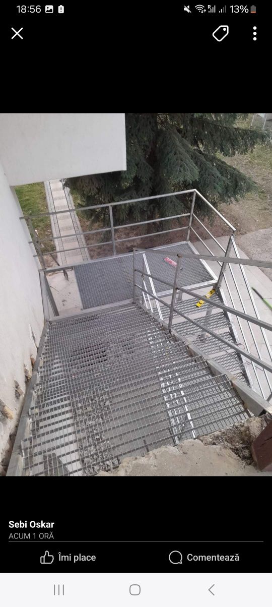 Scări zincate pentru esterior