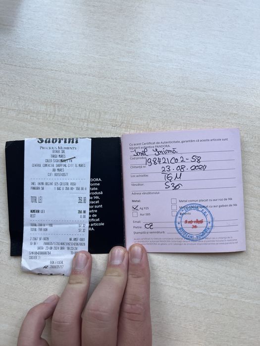 Vand inel inima pandora