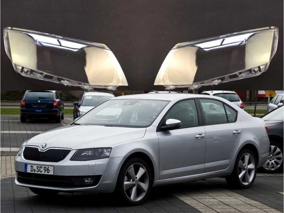 Стъкла за фарове на Skoda Octavia 3 (2012-2016)  555