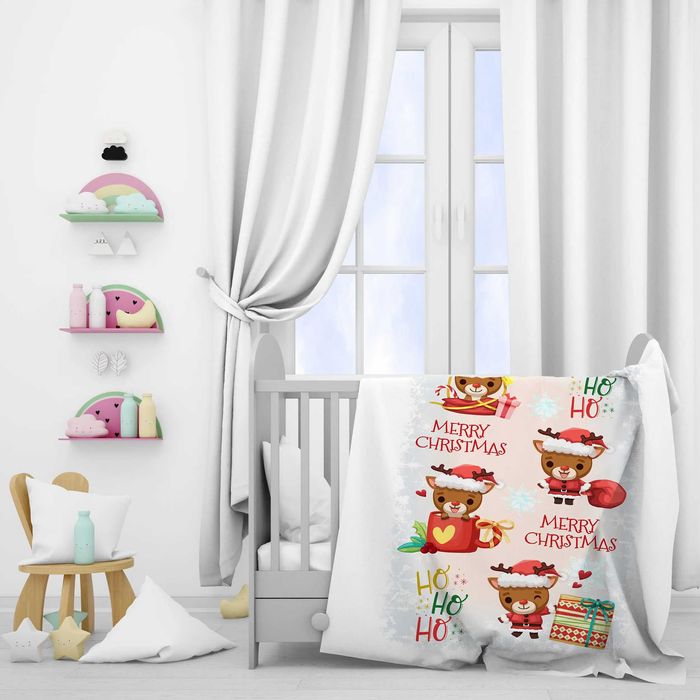 Детски поларени одеяла с КОЛЕДНИ мотиви - 8 варианта