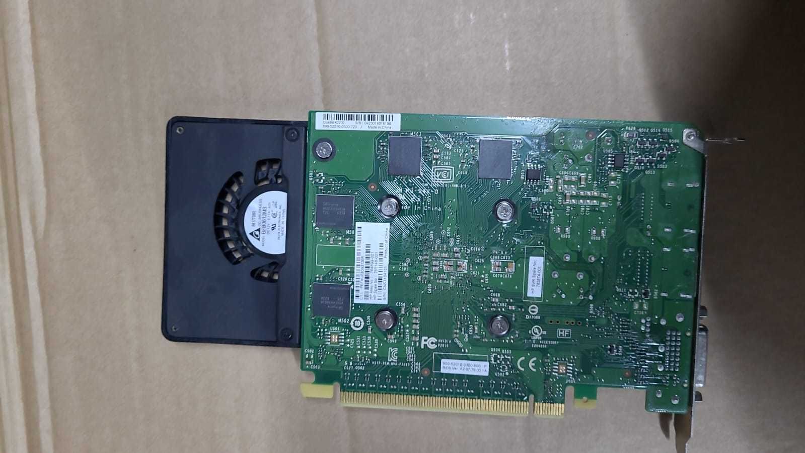 Placa video  Quadro K2200, de 4GB GDDR5, fara alimentare