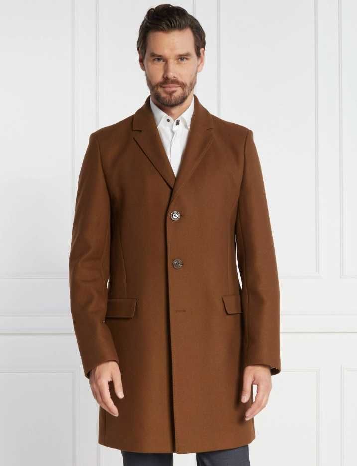 Palton slim 54 XL XXL de lux Tommy Hilfiger NOI lana si casmir