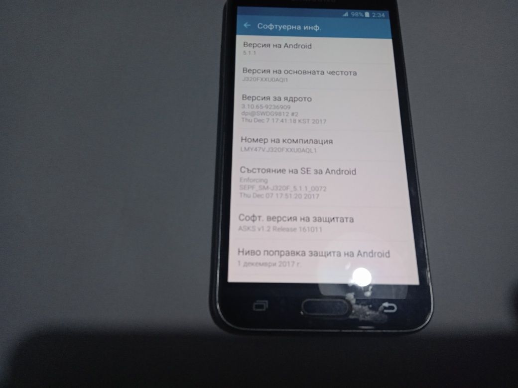 Телефон Samsung j3 за части