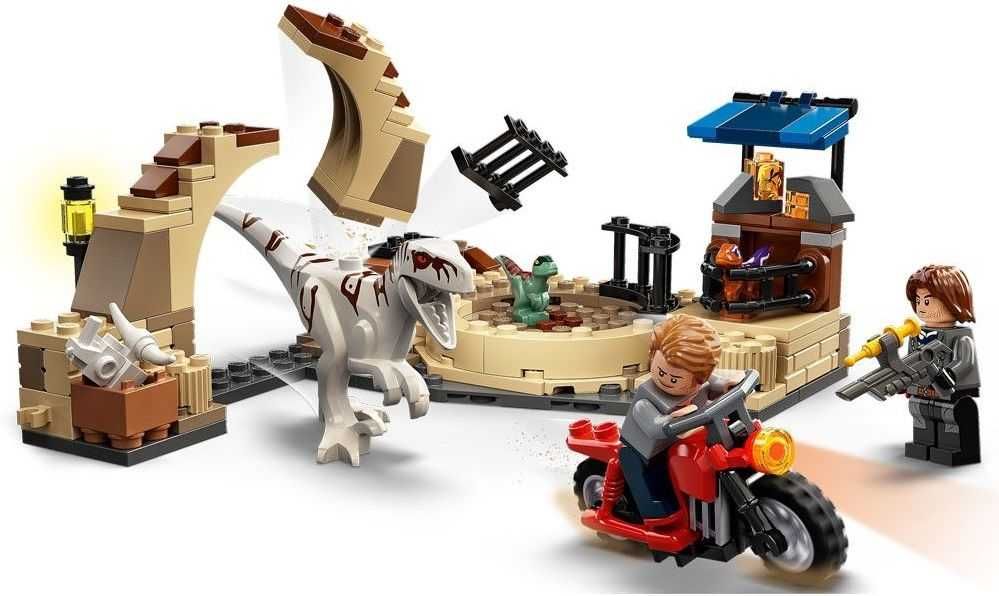 НОВО LEGO Jurassic World - Атросираптор преследване с мотоциклет 76945