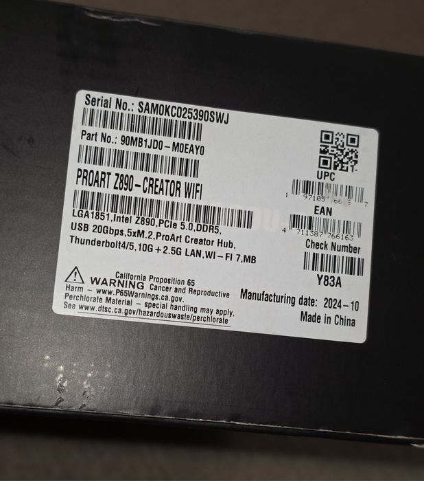 Placa de baza ASUS ProArt Z890-CREATOR WIFI, Socket LGA1851