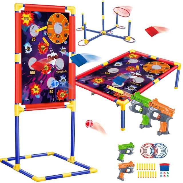 Set de jocuri 3-in-1: Shooting Game, BeanBag Toss & Ring Toss