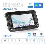 Navigatie VW ,7 inch, Android 15,Carplay,2GB + 64GB,Wi Fi,Usb, BT,NOU