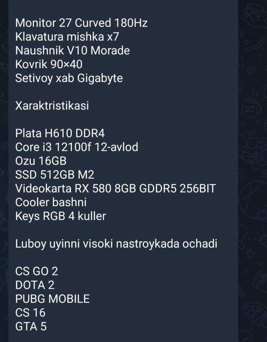 Game club 10 ta kompyuter