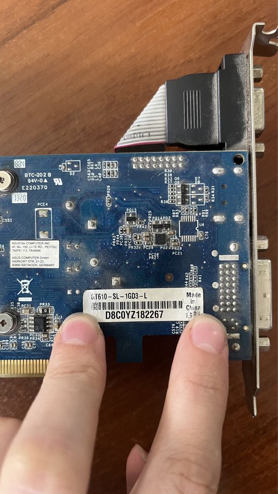 Продам видеокарту asus gt610