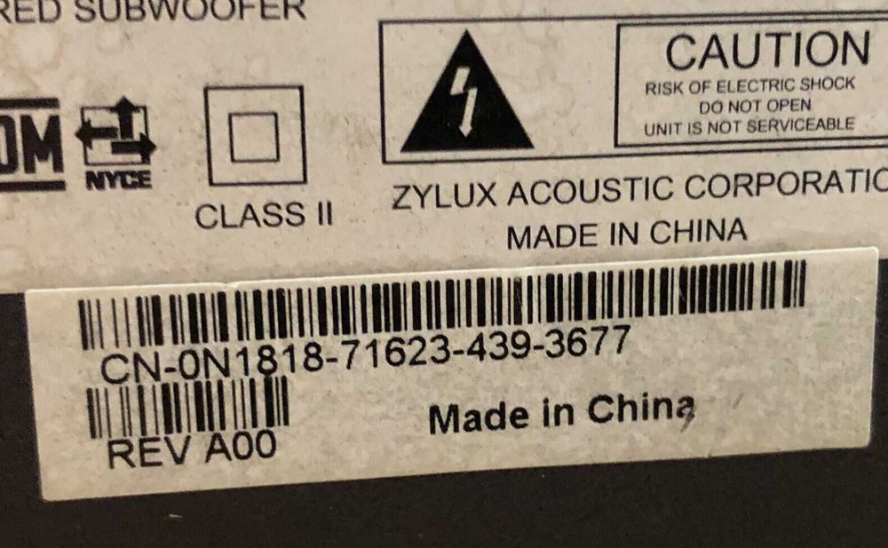 Sistem Dell Zylux A425 Multimedia 2.1 pentru PC cu subwoofer