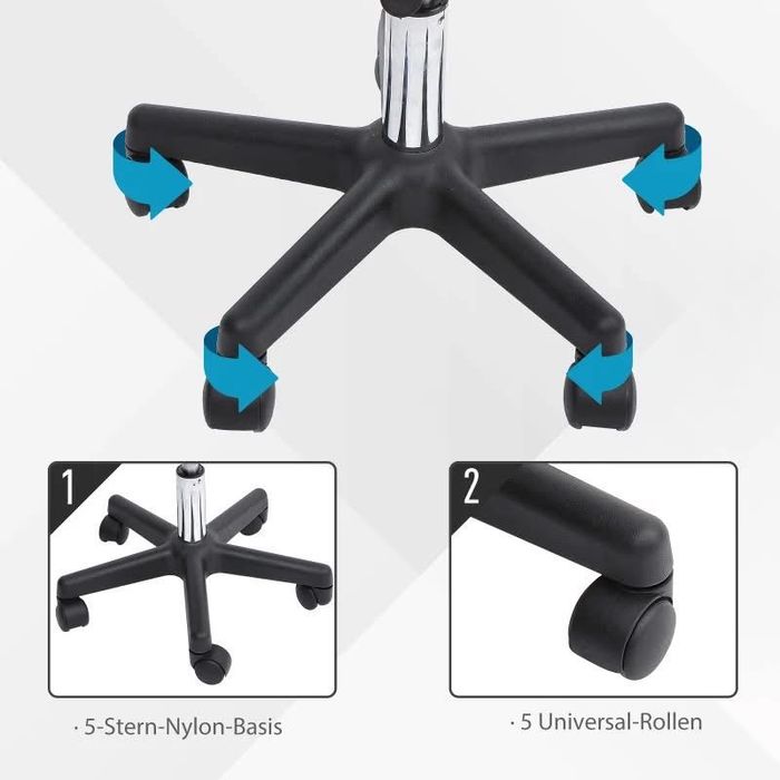 Регулируем на височина подвижен стол