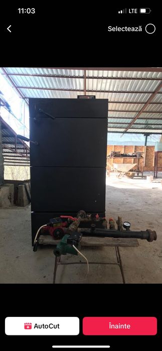 Centrală Ferroli pe lemne 25 kw gazeificare