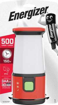Lanterna camping Energizer,protect IPx4, 500 lumeni,autonomie 650 ore
