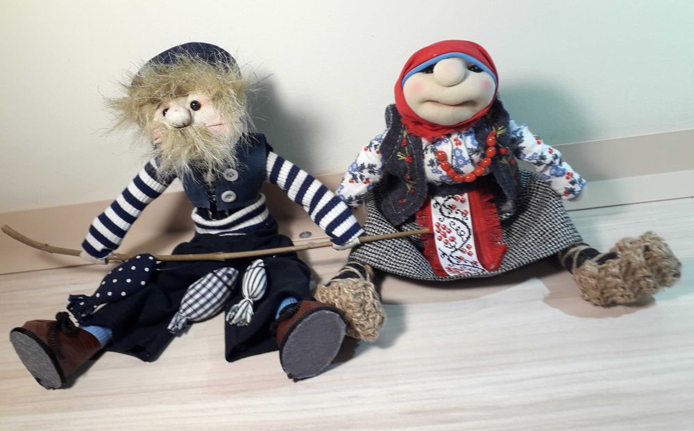 Кукла Баба Марта. Ръчна изработка.