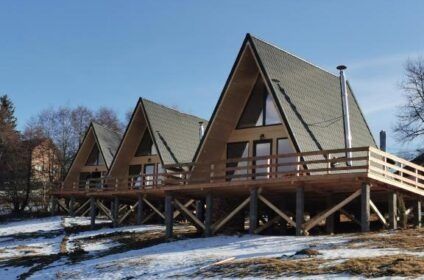 Case cabane din lemn stil A