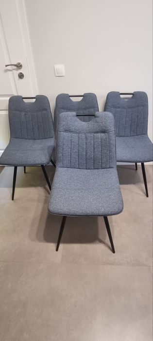 Трапезен стол - сив - 4бр.