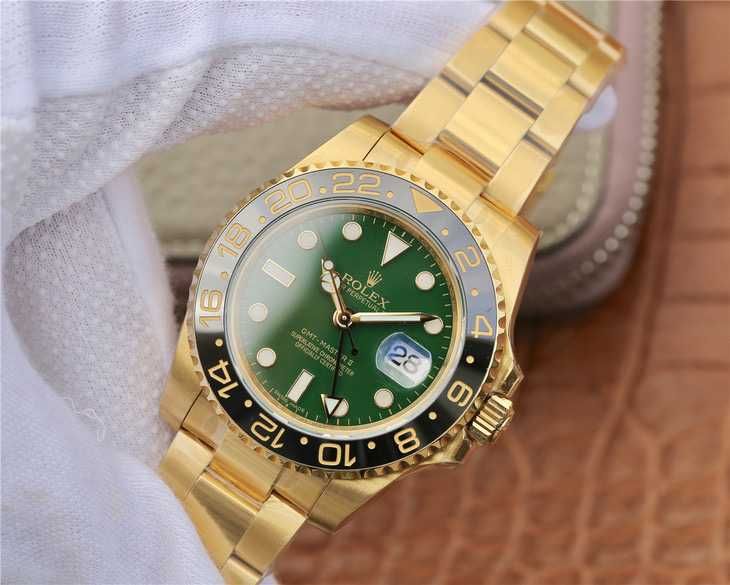 Rolex GMt-Master златно/зелено-черно