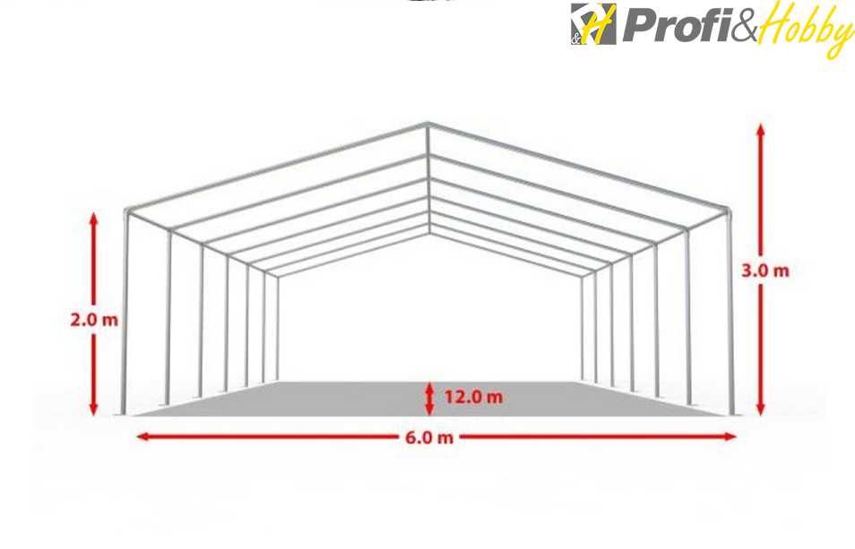 6х12 м Шатра Професионална 100% водоустойчив PVC