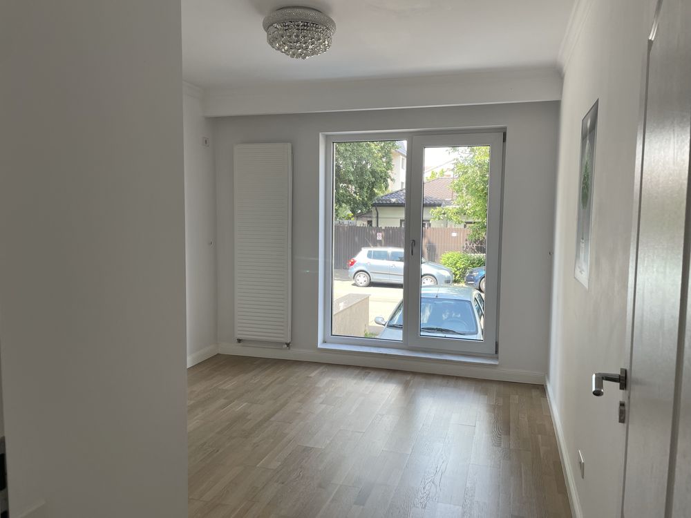 Bucurestii Noi Bazilescu/de inchiriat Ap 3 camere/2Bai/Parter Bloc nou