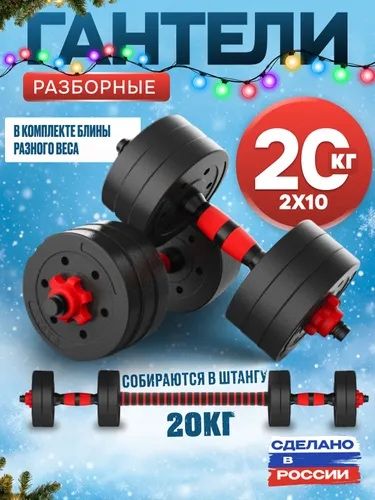 гантели 20кг 10x2