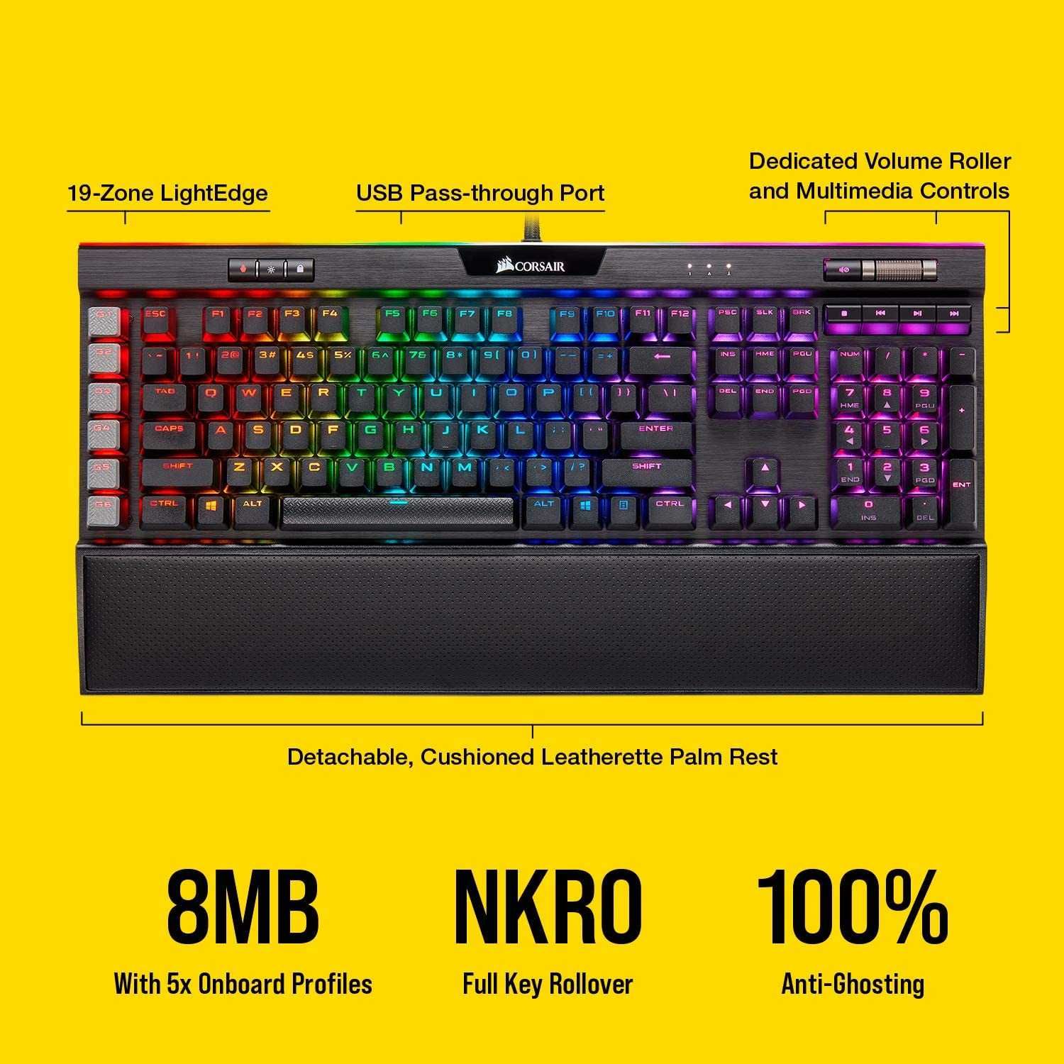 Механическая игровая клавиатура K95 RGB PLATINUM XT  cherry mx brown