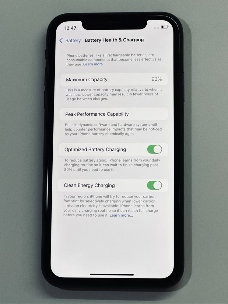 iPhone 11 Black 128GB 92% battery