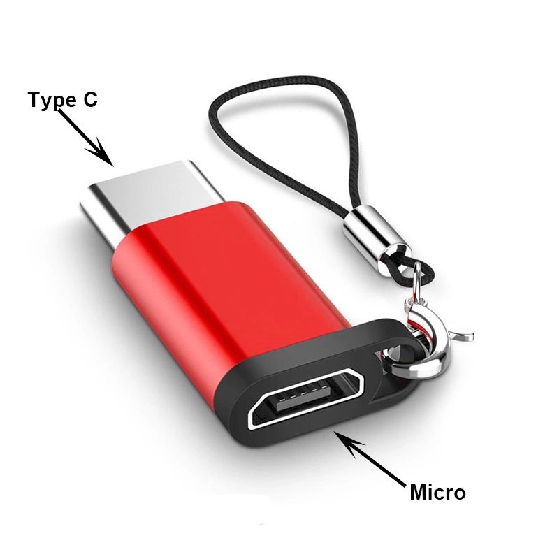 Переходник для телефона с Micro USB на Type C, адаптер