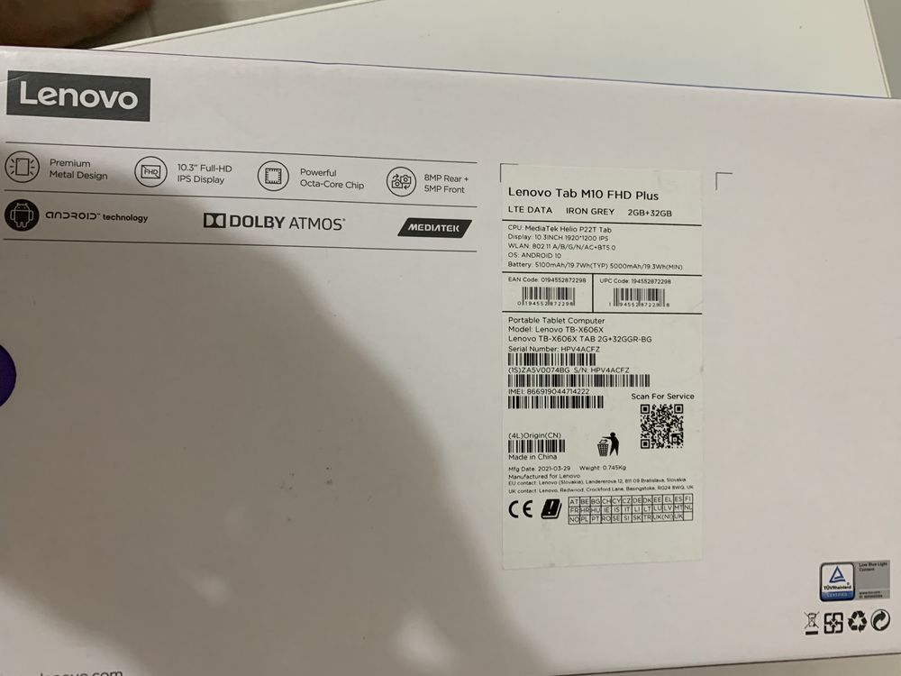 Vand tableta LENOVO M10 PLUS