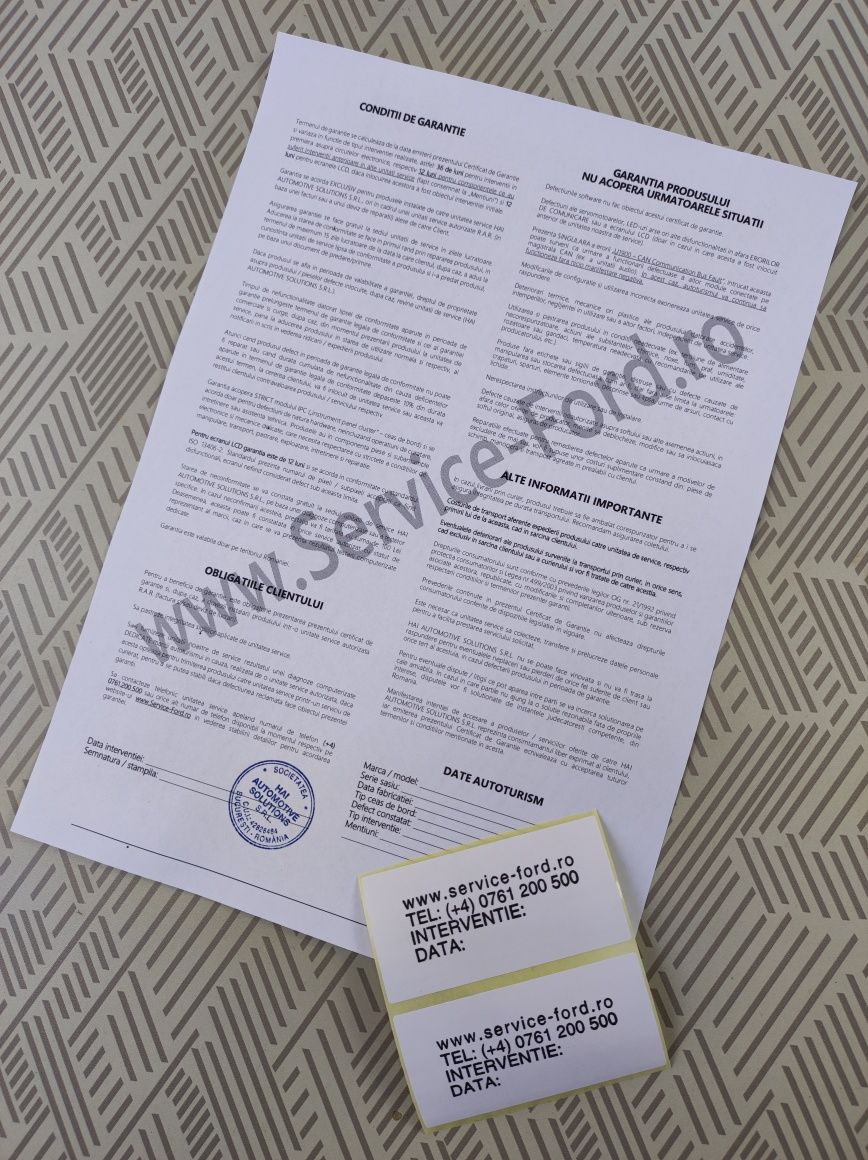 REPARATII ceasuri de bord FORD C-Max Focus Galaxy Kuga Mondeo S-Max
