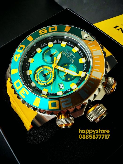 INVICTA Seahorse Yellow 52 mm, Инвикта нов ръчен часовник