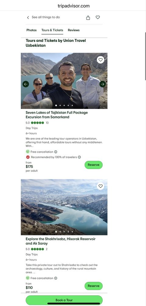 TripAdvisor ,Viator,Booking ,Google dan biznes akkaunt ochib beramiz