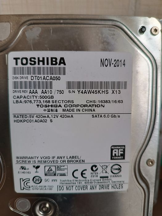 Продам ХАРД (жёсткие диски)