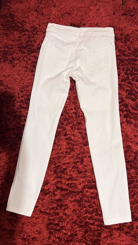 Jeans Alb Marciano