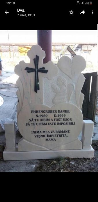 Cruci marmură, monumente funerare,livrare gratuita in tot județul BH.
