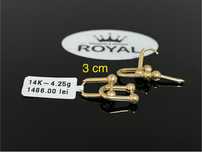 Bijuteria Royal CB : Cercei aur 14k 4,25 grame