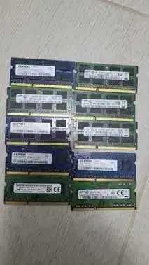 Lot format din 10 placute memorie RAM laptop DDR3 4GB Diverse
