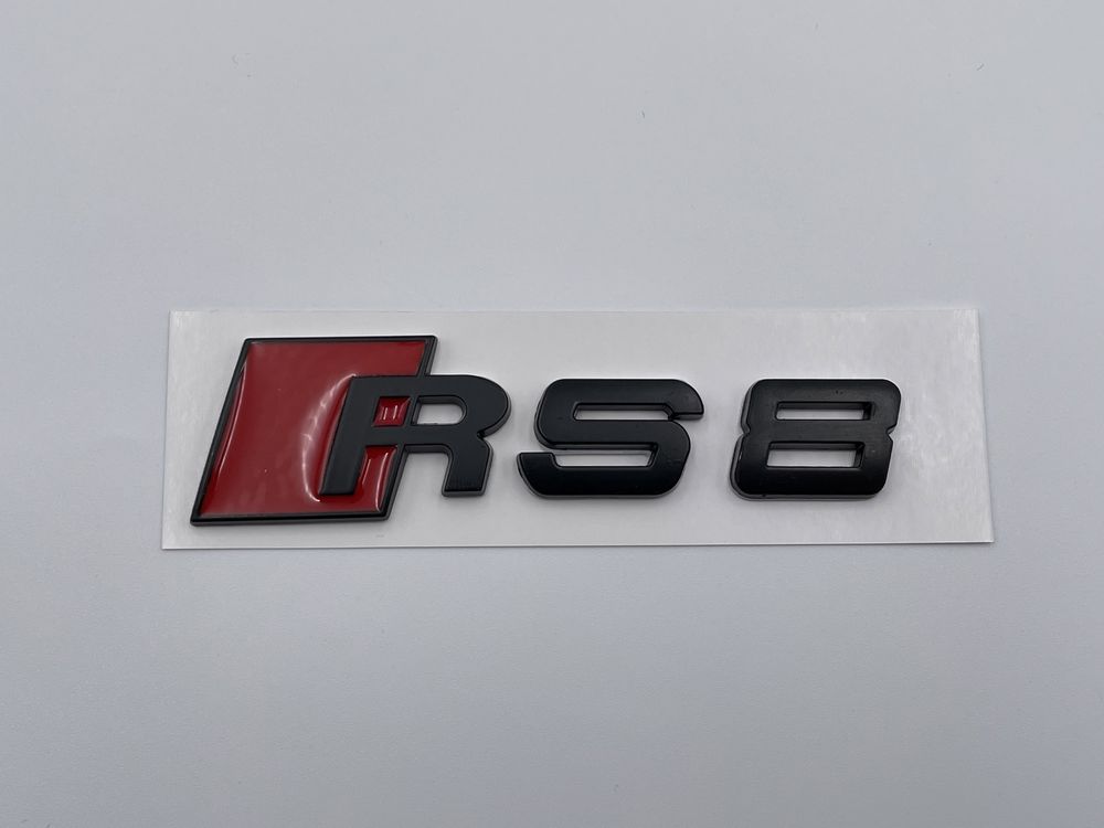 Emblema Audi RS8 metal spate negru