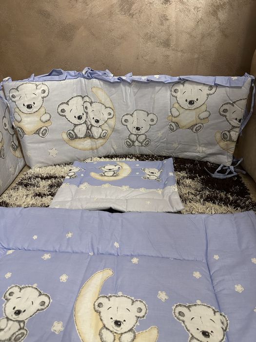 Lenjerie MyKids Bear On Moon Blue