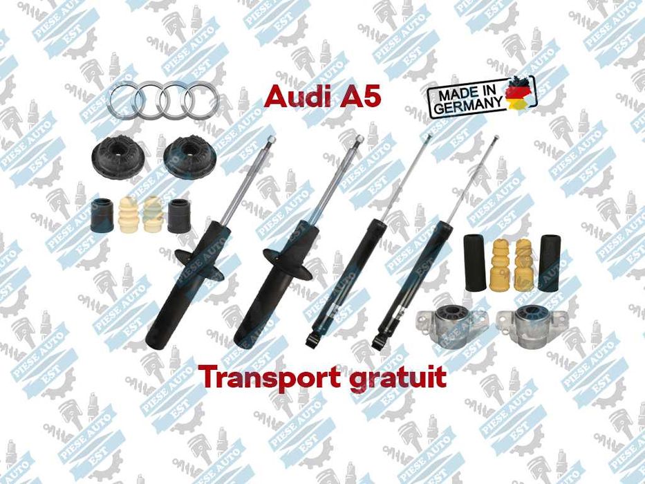 Set amortizoare cu flanse si protectii Audi A5 2007-2016