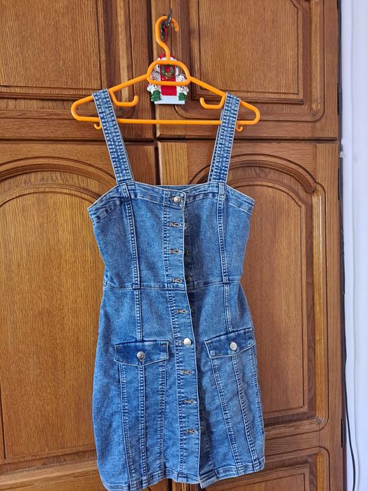 Salopeta rochie de blugi