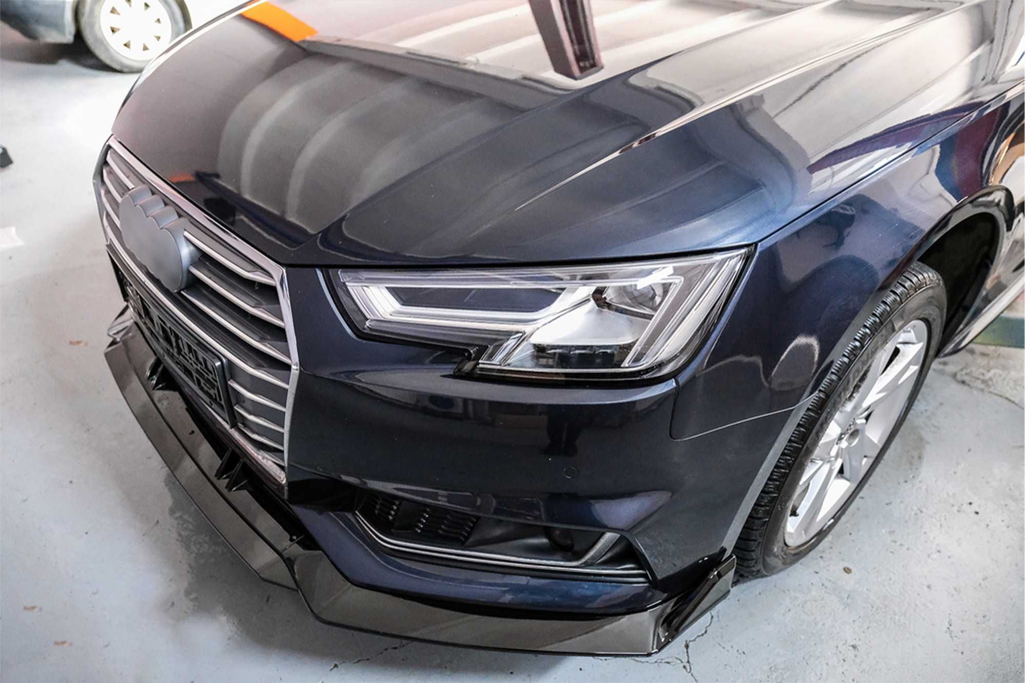 Спойлер за предна S-Line броня на Audi A4 B9 W8- 2016-2018, небоядисан