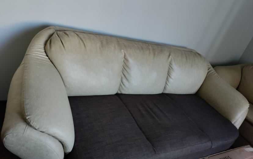 Запазен комплект дивани - двойка и тройка с функция сън
